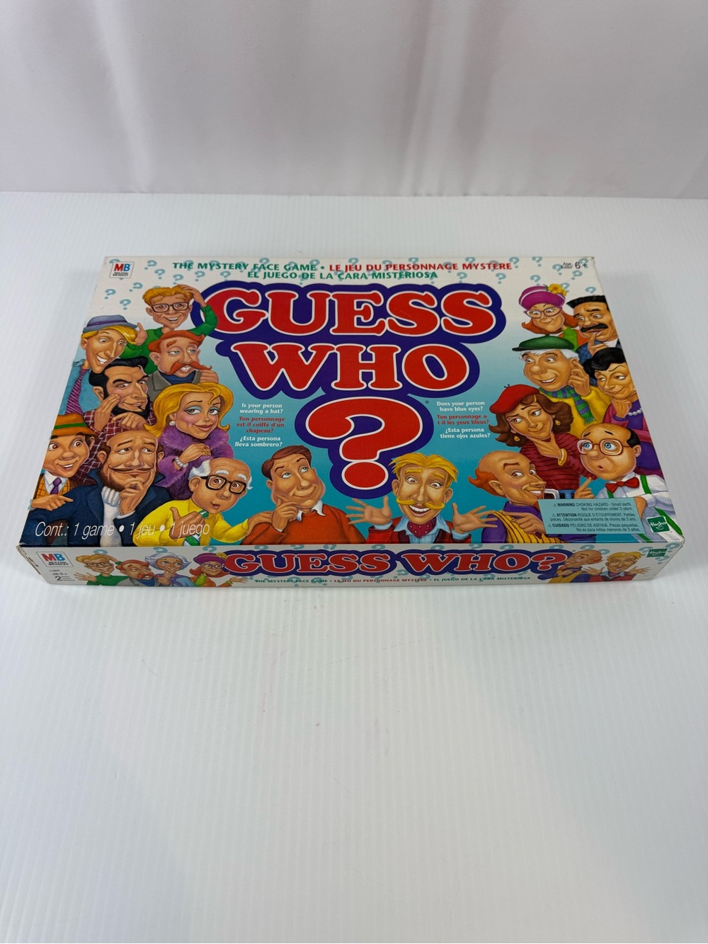 Milton Bradley Guess Who? Mystery Face Game 4800 Vtg 1998 Hasbro 100% Complete